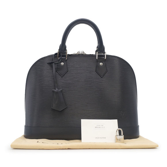 Louis Vuitton Handbags - Louis Vuitton Alma PM Handbag Epi Black Silver